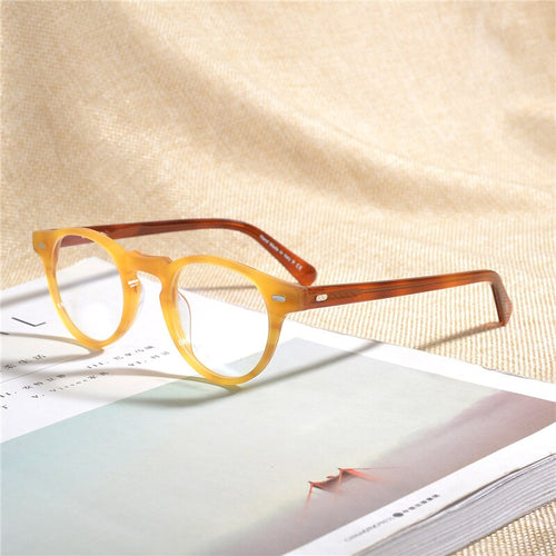Retro Vintage Eyeglasses Frames Gregory Peck Reading Glasses Women Men Glasses Frame OV5186 Oval Round Spetacle Computer Frames