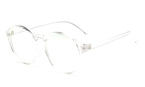 Retro Vintage Glasses Women Clear Lens Oval Nerd Glass Frame Attractive Party Eyewear Selfie Pose Lady Soild Glasses