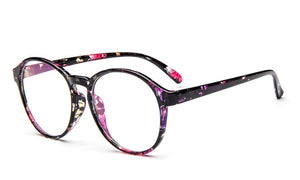 Retro Vintage Glasses Women Clear Lens Oval Nerd Glass Frame Attractive Party Eyewear Selfie Pose Lady Soild Glasses