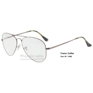 Retro Vintage Pilot style optic eye glasses 6489 Metal frame 58 size myopia astigmatism prescription sunglasses quality women