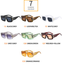 Load image into Gallery viewer, Retro Vintage Sunglasses Personality Stripes Square Thick Frame Eye Glasses Wear очки солнечные женские Gafas Oculos Sunglasses