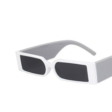 Load image into Gallery viewer, Retro White Rectangular Sunglasses 2023 Punk INS Small Frame Female Square Glasses Hip Hop Eyewear Men
