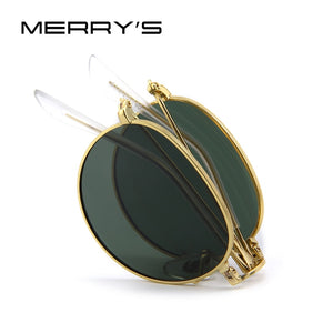 Retro Women Folded Sunglasses Men Classic Polarized Oval Sunglasses S'8093
