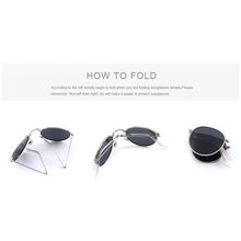 Load image into Gallery viewer, Retro Women Folded Sunglasses Men Classic Polarized Oval Sunglasses S&#39;8093