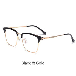 Retro Women/Men Pure Titanium Myopia Glasses Optical Hyperopia Large Frame Ultra-Light Prescription Glasses Frame