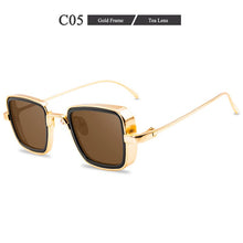 Carica l&#39;immagine nel visualizzatore di Gallery, Retro Women Sunglasses Square Steampunk  Trending Products Eyeglasses Personality Stylish Metal Glasses