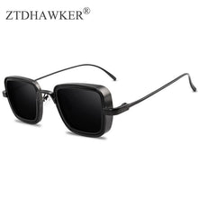 Carica l&#39;immagine nel visualizzatore di Gallery, Retro Women Sunglasses Square Steampunk  Trending Products Eyeglasses Personality Stylish Metal Glasses