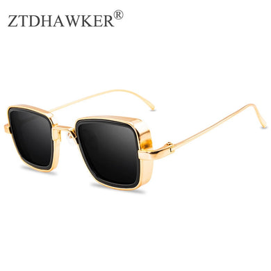 Retro Women Sunglasses Square Steampunk  Trending Products Eyeglasses Personality Stylish Metal Glasses