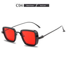Carica l&#39;immagine nel visualizzatore di Gallery, Retro Women Sunglasses Square Steampunk  Trending Products Eyeglasses Personality Stylish Metal Glasses