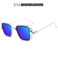 Carica l&#39;immagine nel visualizzatore di Gallery, Retro Women Sunglasses Square Steampunk  Trending Products Eyeglasses Personality Stylish Metal Glasses