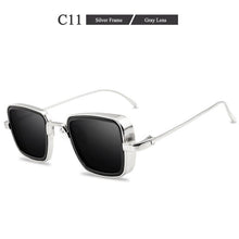 Carica l&#39;immagine nel visualizzatore di Gallery, Retro Women Sunglasses Square Steampunk  Trending Products Eyeglasses Personality Stylish Metal Glasses