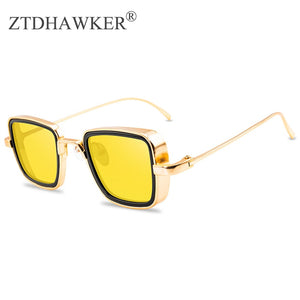 Retro Women Sunglasses Square Steampunk  Trending Products Eyeglasses Personality Stylish Metal Glasses