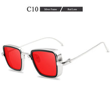 Carica l&#39;immagine nel visualizzatore di Gallery, Retro Women Sunglasses Square Steampunk  Trending Products Eyeglasses Personality Stylish Metal Glasses