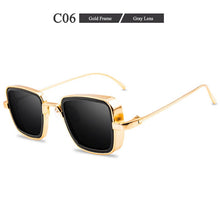 Carica l&#39;immagine nel visualizzatore di Gallery, Retro Women Sunglasses Square Steampunk  Trending Products Eyeglasses Personality Stylish Metal Glasses