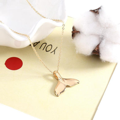 Retro Women Whale Necklace Tail Fish Nautical Chokers Charm Mermaid Tail Pendant Necklace Jewelry Chokers Ornaments Pendientes