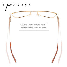 Load image into Gallery viewer, Retro Women&#39;s Round Fake Glasses Cat&#39;s Eye Prescription Glasses For Reading Myopia Eyewear Optical Women Eyeglasses With Frame