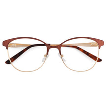 Load image into Gallery viewer, Retro Women&#39;s Round Fake Glasses Cat&#39;s Eye Prescription Glasses For Reading Myopia Eyewear Optical Women Eyeglasses With Frame