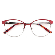 Load image into Gallery viewer, Retro Women&#39;s Round Fake Glasses Cat&#39;s Eye Prescription Glasses For Reading Myopia Eyewear Optical Women Eyeglasses With Frame