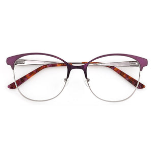 Retro Women's Round Fake Glasses Cat's Eye Prescription Glasses For Reading Myopia Eyewear Optical Women Eyeglasses With Frame