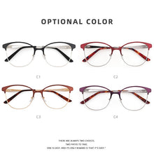 Load image into Gallery viewer, Retro Women&#39;s Round Fake Glasses Cat&#39;s Eye Prescription Glasses For Reading Myopia Eyewear Optical Women Eyeglasses With Frame