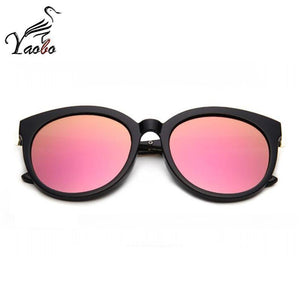 Retro cat eye pink sunglasses-women shades mirror female sunglasses oculos masculino 2023 brand GG UV400 Sun Glasses