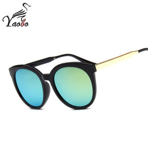 Retro cat eye pink sunglasses-women shades mirror female sunglasses oculos masculino 2023 brand GG UV400 Sun Glasses