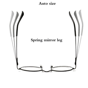 Retro-classic transparent lens metal frame men and women circular reading glasses  retro-personality college style