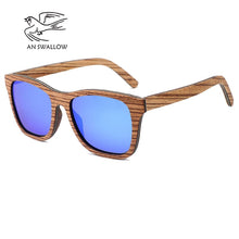 Load image into Gallery viewer, Retro ebonypear 100%wood Sunglasses bamboo wooden case Purely Hand Made driving men women wood sunglasses men Oculos de sol