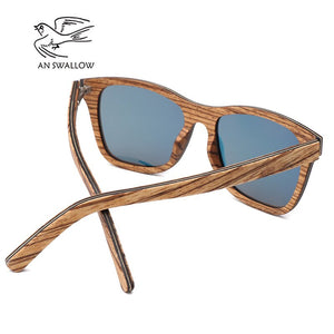 Retro ebonypear 100%wood Sunglasses bamboo wooden case Purely Hand Made driving men women wood sunglasses men Oculos de sol