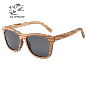 Retro ebonypear 100%wood Sunglasses bamboo wooden case Purely Hand Made driving men women wood sunglasses men Oculos de sol
