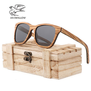 Retro ebonypear 100%wood Sunglasses bamboo wooden case Purely Hand Made driving men women wood sunglasses men Oculos de sol