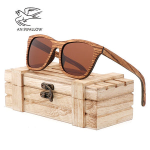 Retro ebonypear 100%wood Sunglasses bamboo wooden case Purely Hand Made driving men women wood sunglasses men Oculos de sol