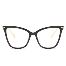 Load image into Gallery viewer, Retro glasses frame women cat eye eyeglasses Large transparent clear eye glasses frames for women  metal leg