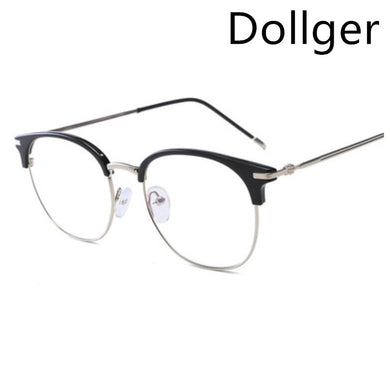Retro half-rim eyebrow round glasses frame   s1800