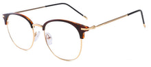 Carica l&#39;immagine nel visualizzatore di Gallery, Retro half-rim eyebrow round glasses frame   s1800