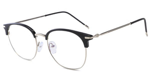 Retro half-rim eyebrow round glasses frame   s1800