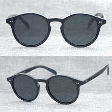 Carica l&#39;immagine nel visualizzatore di Gallery, Retro men&#39;s sunglasses ladies retro retro style round plate frame