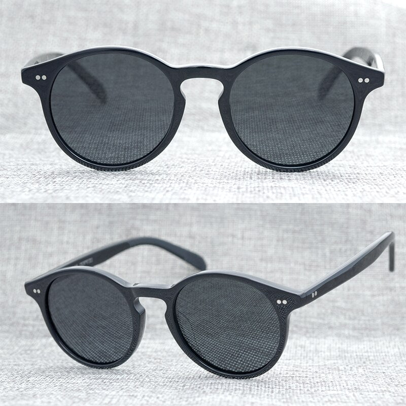 Retro men's sunglasses ladies retro retro style round plate frame