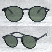 Carica l&#39;immagine nel visualizzatore di Gallery, Retro men&#39;s sunglasses ladies retro retro style round plate frame