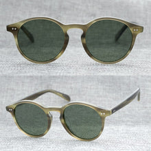Carica l&#39;immagine nel visualizzatore di Gallery, Retro men&#39;s sunglasses ladies retro retro style round plate frame