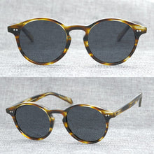Carica l&#39;immagine nel visualizzatore di Gallery, Retro men&#39;s sunglasses ladies retro retro style round plate frame