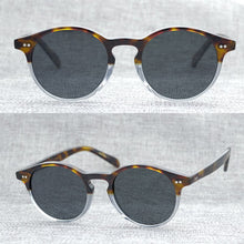 Carica l&#39;immagine nel visualizzatore di Gallery, Retro men&#39;s sunglasses ladies retro retro style round plate frame