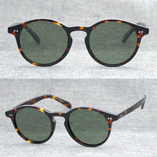 Carica l&#39;immagine nel visualizzatore di Gallery, Retro men&#39;s sunglasses ladies retro retro style round plate frame