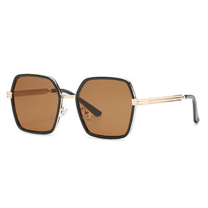 Retro polygon net red glasses sunglasses for men and women 9181 Korean ocean film sunglasses