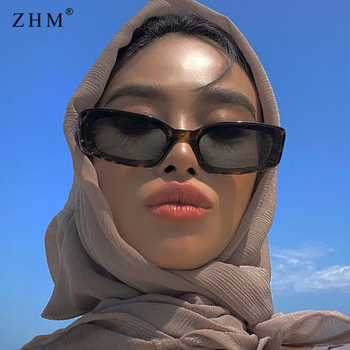 Retro rose color rectangular sunglasses women men's retro small frame square lenses ladies UV400 Designer  sunglasses