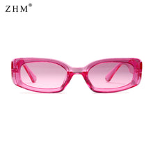 Load image into Gallery viewer, Retro rose color rectangular sunglasses women men&#39;s retro small frame square lenses ladies UV400 Designer  sunglasses
