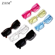 Load image into Gallery viewer, Retro rose color rectangular sunglasses women men&#39;s retro small frame square lenses ladies UV400 Designer  sunglasses