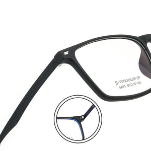 Reven 8881 Titanium Square Glasses Frame Men Women Vintage Prescription Eyeglasses Frame Myopia Optical Spectacles Retro Eyewear