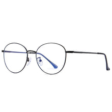 Load image into Gallery viewer, Reven Jate 1918 Anti Blue Ray Light Blocking Full Rim Alloy Metal Eyeglasses frame for Women Optical Eyewear Glasses Frame