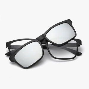 Reven Jate 2202 Polarized Night Vision Sunglasses Clip-on Magnetic Connection for Men and Women Sunwear Polarize